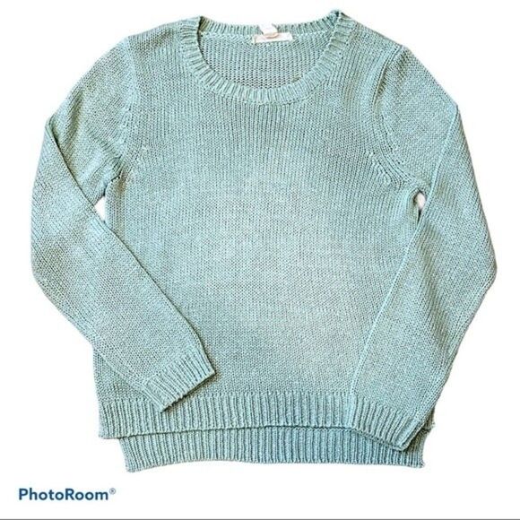 Forever 21 Turquoise Long Sleeve Sweater Size L - Picture 1 of 5